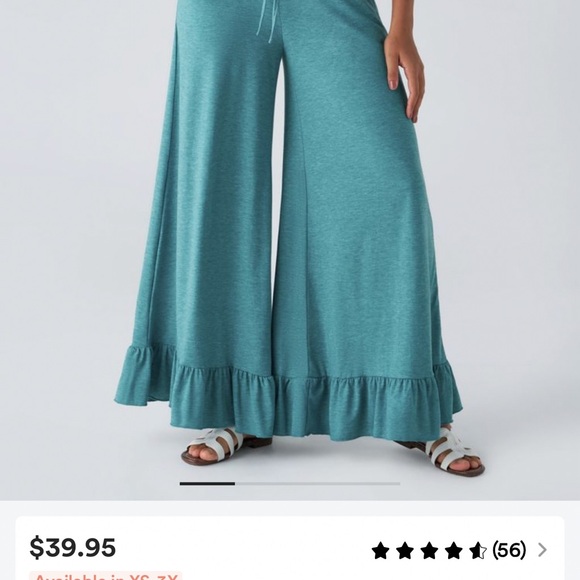 Halara Ruffle Pants, L - Picture 4 of 5